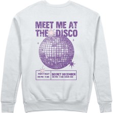 The Lucid Lab Meet Me At The Disco Sweatshirt - Beyaz