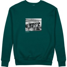 The Lucid Lab LED Zeppelin The Starship Sweatshirt - Koyu Yeşil