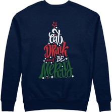 The Lucid Lab Merry Cat Moments Sweatshirt - Lacivert