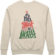 The Lucid Lab Merry Cat Moments Sweatshirt - Bej