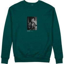 The Lucid Lab Mick Jagger Backstage At The Palladium London 1967 Sweatshirt - Koyu Yeşil