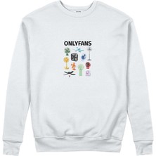 The Lucid Lab Onlyfans Sweatshirt - Beyaz