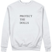 The Lucid Lab Protect The Dolls Sweatshirt - Beyaz