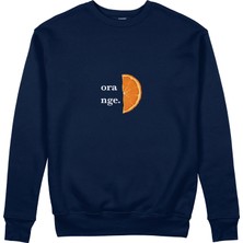 The Lucid Lab Orange Sweatshirt - Lacivert