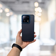 Skygo Xiaomi Mi 13 Pro Arkası Buzlu Şeffaf Hassas Düğme Kamera Çıkıntılı Sert Mat Perfect Lacivert