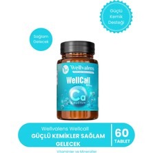 Wellvalens Wellcall Kalsiyum Laktat 60 Tablet – Yüksek Emilimli Kemik ve Kas Desteği