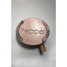 Feyza Design Şık Beton Celery Biberlik Seti, Kaşıklı, Modern ve Kullanışlı Tasarım