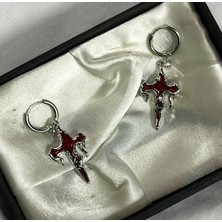 Dükkan Design Gotik Kanlı Haç Küpe