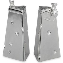 Feyza Design Şık Fare Motifli Tuzluk ve Biberlik Seti, Zarif Mutfak Aksesuarı