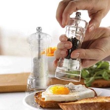 Feyza Design Akrilik ve Seramik Baharat ve Tuz Öğütücü, 16 Cm, Şık Tasarım