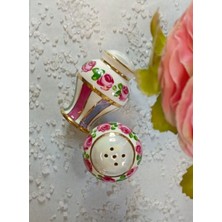 Feyza Design El Boyama Porselen Tuzluk Seti, Şık ve Dayanıklı Tasarım