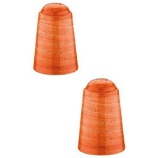 Feyza Design Şeffaf Porselen Tuzluk ve Biberlik Seti, 2'li, Şık ve Kullanışlı Tasarım