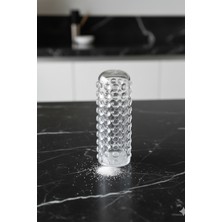 Feyza Design Akrilik Tuzluk ve Biberlik Seti, Şeffaf Kabarcıklı Tasarım, 10 cm