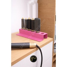 3Art Metal Dysonairwrap Standı – Banyo Askısı - Şık ve Dayanıklı - Başlık Organizeri Pembe