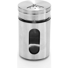 Feyza Design 2'li Çelik Giydirmeli Cam Tuzluk ve Nanelik Seti