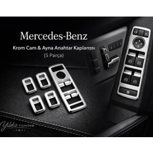 Mercedes Gl Krom Cam ve Ayna Anahtar Kaplaması 5 Parça (2013-2015)