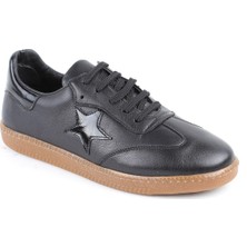 Libero L075.2325 Hakiki Deri Yıldız Detaylı Kauçuk Taban Retro Kadın Sneaker