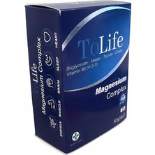 Tolife Apotek Magnesium Complex (Bisglisinat-Sitrat-Taurat-Malat) ve B6 (P5P) 60 Kapsül