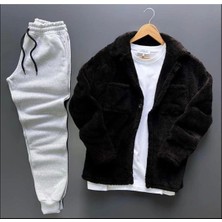 Insane Minds Peluş Gömlek - Eşofman Altı Takımı