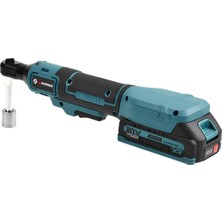 Prohummer PH328 21V Akülü Darbeli Cırcır Kolu – 3/8'' Profesyonel Somun Sıkma & Sökme (Mavi)