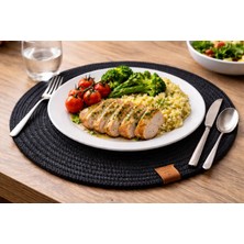 Wicker Rustic Hasır Amerikan Servisi, Supla, Yemek Seti