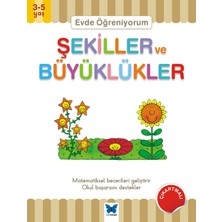 Mavi Kelebek Yayınları Evde Öğreniyorum - Şekiller ve Büyüklükler