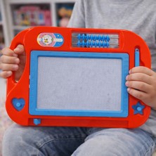 Toyska Manyetik Yaz-Sil Eğitim Tahtası - Eğitici ve Eğlenceli Kırmızı