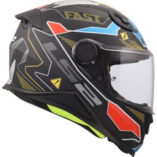 Ls2 Kıd Zero Çocuk Fullface Motosiklet Kaskı Gri - Kırmızı