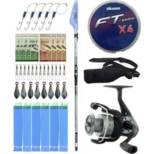 Yek Outdoor Yekoutdoor Olta Seti Okuma Wave Power Tele Surf 3.90 cm 100-200 gr Surf Kamışı&okuma Revenger Rv-55 Fd Olta Makinesi