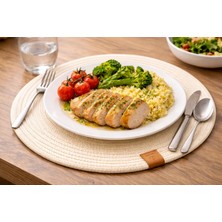 Wicker Rustic Hasır Amerikan Servisi, Supla, Yemek Seti