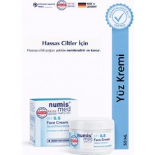 Numis Med Ph 5.5 Hassas Ciltler Için Nemlendirici Yatıştırıcı Yüz Kremi 50 ml