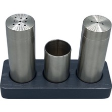 Feyza Design Şık Dikdörtgen Tuzluk ve Karabiberlik Seti, Modern Ev Dekoru