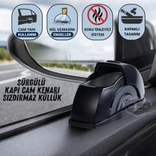 ŞüsCarOto Aksesuar Üniversal Sürgülü Kapı Cam Kenarı Yanmaz Koku Geçirmez Sızdırmaz Oto Küllük Dumansız Kapaklı Spor Araç Içi Küllük Araba Küllüğü Siyah