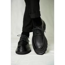 Tetri Italyan Model Hakiki Deri El Yapımı Siyah Casual Ayakkabı