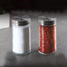 Feyza Design Cam Tuzluk Biberlik Seti, Şık ve Kullanışlı Baharat Kabı Takımı