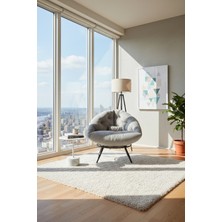 AVYNA Comfor Tekli Koltuk Berjer, Dinlenme Koltuğu | Uzun Ömürlü Puf - Gri