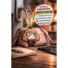 Toyfest Harry Potter Hermione Granger Lisanslı Silikon Anahtarlık Figür 5x4,5 cm Orijinal