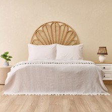 Evidea Soft Econo Çift Kişilik Yatak Örtüsü - Gri / Ekru - 200X220 cm