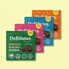 Şeker Ilavesiz Doğal Çikolata 4'lü Tadım Seti | Sade, Fındıklı, Portakallı, Bademli & Deniz Tuzlu