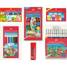 Faber-Castell 5 Parça Kırtasiye Seti Renkli Boya Takımı ile Yaratıcılığınızı Keşfedin