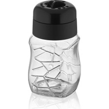 Feyza Design Şık 2'li Cam Tuzluk Biberlik Seti, Kare Tasarım, Sağlıklı ve Hafif