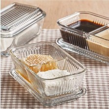 Feyza Design Çiftli Bölmeli Saklama Kabı, Pratik ve Şık Kahvaltılık Seti