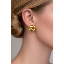 db DİLEK BAŞ TASARIM Çelik Burgu Küpe