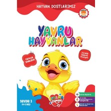 Boyama Zamanı Hayvan Dostlarımız - Yavru Hayvanlar Seviye 3 (4-5 Yaş)