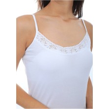 6019 Kadın Ince Dantelli Askılı Atlet