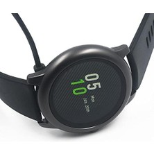 Skygo Haylou Solar LS05 Ile Uyumlu Giyilebilir Akıllı Saat Şarjı Aleti Manyetik Şarj Adaptörü Haylou Solar LS05 Ile Uyumlu USB Şarj Kablosu (Siyah)