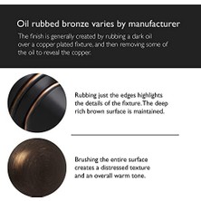 Skygo 791590 Top 2 Yönlü Ayarlanabilir Kapı Tokmağı, Yağ Ovuşturdu Bronz, Gizlilik/yatak ve Banyo