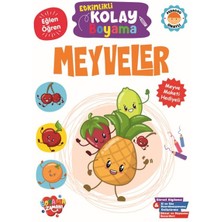 Boyama Zamanı Etkinlikli Kolay Boyama -Meyveler