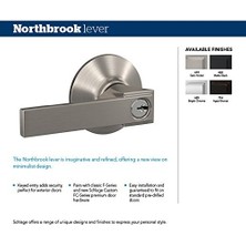 Skygo F51A Nbk 622 Col Northbrook Kol Collins Anahtarlı Giriş Kilidi, Mat Siyah