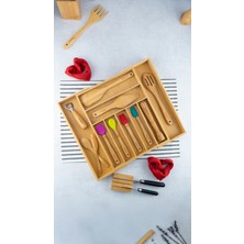 Feyza Design Ayarlanabilir Çekmece Kaşıklık ve Bıçaklık Düzenleyici, Pratik ve Şık Organizatör